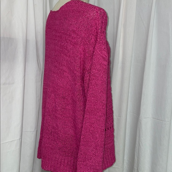 Joe Fresh Crew Neck Barbie‎ Pink Knit Sweater.  Size XL. Never worn/NWOT. - Picture 2 of 9